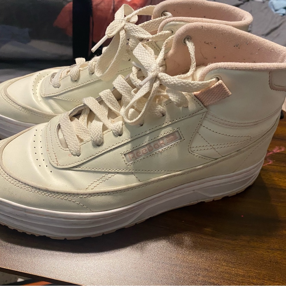 Reebok Women's Off-White High-Top Sneakers